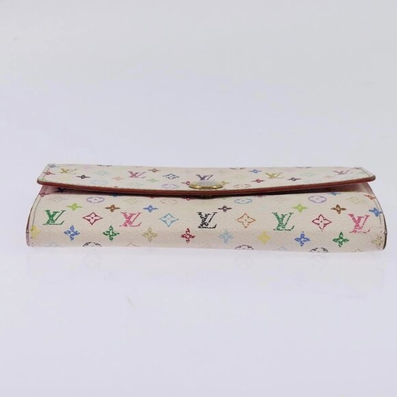 LOUIS VUITTON Multicolor Portefeuille Sarah Wallet White - Picture 7 of 16